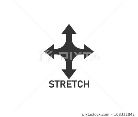 Stretch, fabric, textile icon. Vector illustration. 108331842