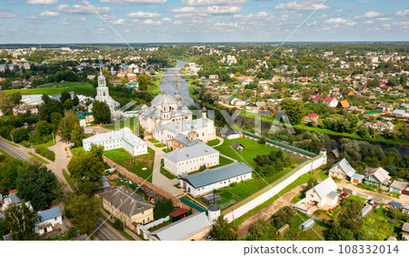 Torzhok city with Borisoglebsky male monastery, Russia 108332014