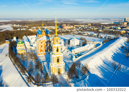 Winter aerial view of Ryazan Kremlin, Russia 108332022