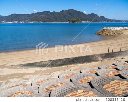 大野浦海灘。廣島縣三原市崎島。 108333428