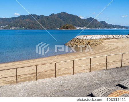 大野浦海灘。廣島縣三原市崎島。 108333431