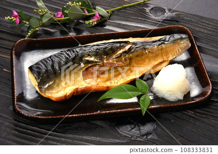 Grilled mackerel 108333831