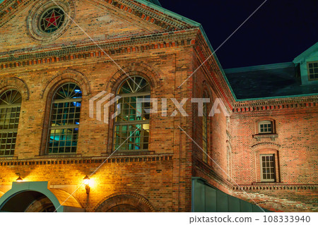 red brick building light up red brick building light up 108333940