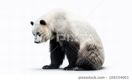 panda on white background panda on white background 108334001