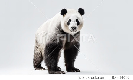 panda on white background panda on white background 108334002