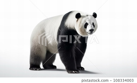 panda on white background panda on white background 108334003