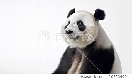 panda on white background panda on white background 108334004