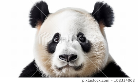 panda on white background 108334008