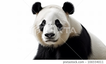 panda on white background panda on white background 108334011