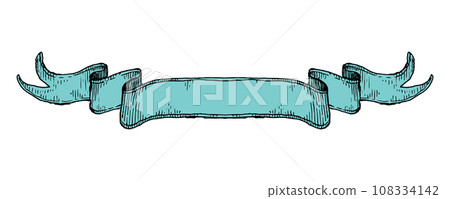 Cute antique ribbon frame Cute antique ribbon frame 108334142