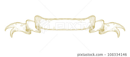 Cute antique ribbon frame Cute antique ribbon frame 108334146