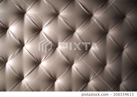 Furniture design, classic interior and modern material concept - gray minimalist leather quilted upholstery sofa, bed headboard, elegant home decor texture and background Furniture design, classic interior and modern material concept - gray minimalist leather quilted upholstery sofa, bed headboard, elegant home decor texture and background 108334613