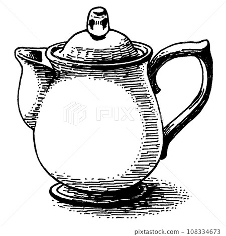 古董鋼筆畫牛奶罐 古董鋼筆畫牛奶罐 108334673