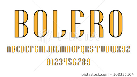 Set of alphabets font letters and numbers Set of alphabets font letters and numbers 108335104