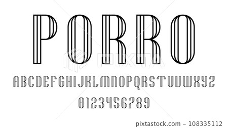 Set of alphabets font letters and numbers Set of alphabets font letters and numbers 108335112