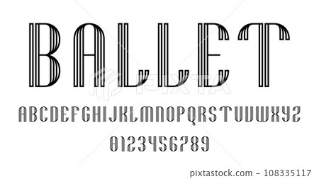 Set of alphabets font letters and numbers Set of alphabets font letters and numbers 108335117