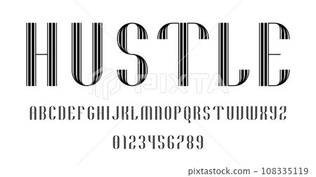 Set of alphabets font letters and numbers Set of alphabets font letters and numbers 108335119