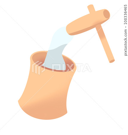 搗麻糬的插圖 搗麻糬的插圖 108336465