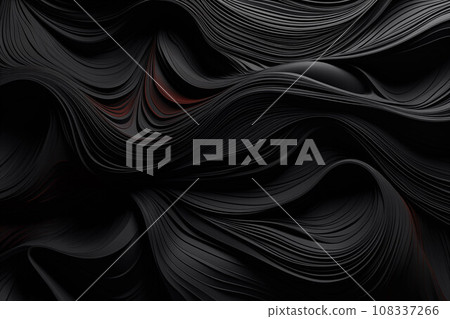 A Striking Black and Red Background With Mesmerizing Wavy Patterns Generative AI. Created With Generative AI Technology 108337266