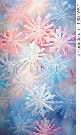 background with snowflakes in soft pastel colors. background with snowflakes in soft pastel colors. 108337494