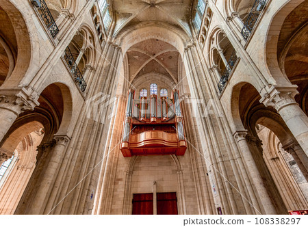 Cathedral of Our Lady, Noyon, France, interiors Cathedral of Our Lady, Noyon, France, interiors 108338297