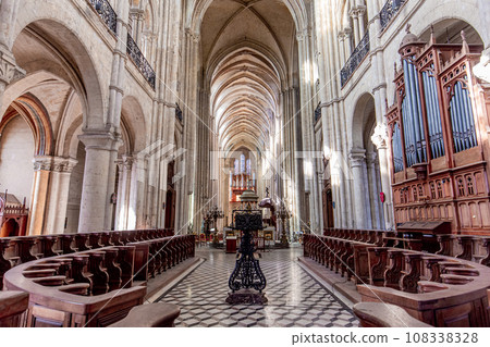 Cathedral of Our Lady, Noyon, France, interiors Cathedral of Our Lady, Noyon, France, interiors 108338328