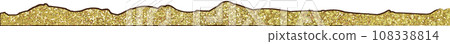 Illustration material snow snow field hand drawn gold 108338814