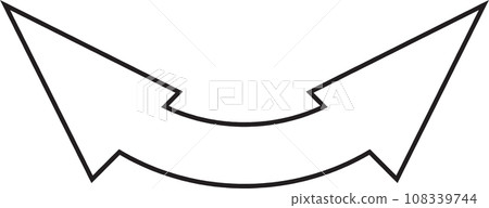 Arrow_with outline, unfilled Arrow_with outline, unfilled 108339744