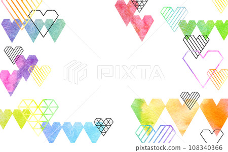 Colorful heart pattern back image Colorful heart pattern back image 108340366
