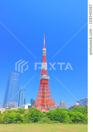 東京鐵塔和東京港區的新鮮綠地 東京鐵塔和東京港區的新鮮綠地 108340567