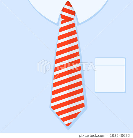 Red Tie and Shirt Flat Vector Illustration Red Tie and Shirt Flat Vector Illustration 108340623