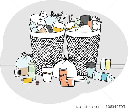 Garbage problem caused by overtourism 108340705