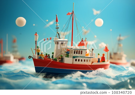 漁船立體模型 漁船立體模型 108340720
