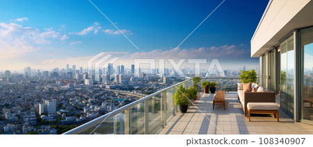 Urban tower apartment and scenery Urban tower apartment and scenery 108340907