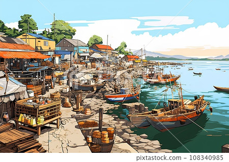 Fishing port scenery-2 Fishing port scenery-2 108340985