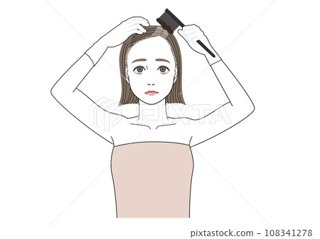一個自己染白髮的女人 一個自己染白髮的女人 108341278