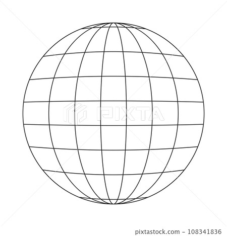 Globe icon. Earth planet sphere sign. Symbol of global social problems, people connecting, travelling, all around world delivery. Vector graphic illustration Globe icon. Earth planet sphere sign. Symbol of global social problems, people connecting, travelling, all around world delivery. Vector graphic illustration 108341836
