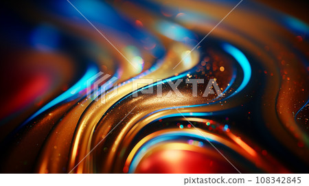 Dazzling Holographic Paint Background with Fluid and Soft Sparkles. Dazzling Holographic Paint Background with Fluid and Soft Sparkles. 108342845
