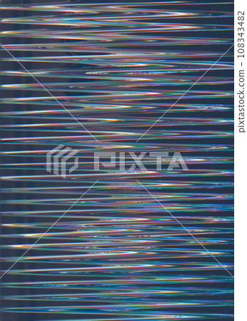 Glitch overlay. Static noise texture. Analog distortion. Purple vibration defect illustration abstract background with copy space. 108343482