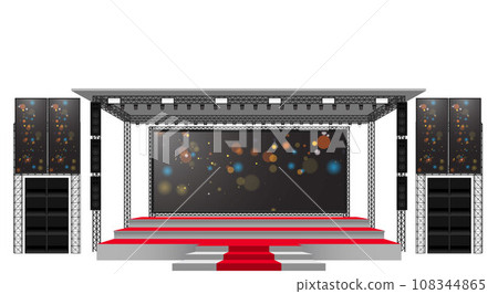 3d, microphone, podium 108344865