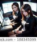 A woman learning work from a senior 108345099