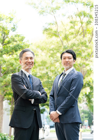 Business fresh green 2 men Business fresh green 2 men 108345215