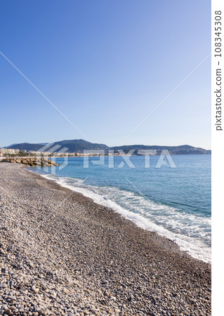 Mediterranean view of Nice, France 108345308