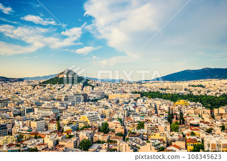 Cityscape of Athens from Acropolis 108345623