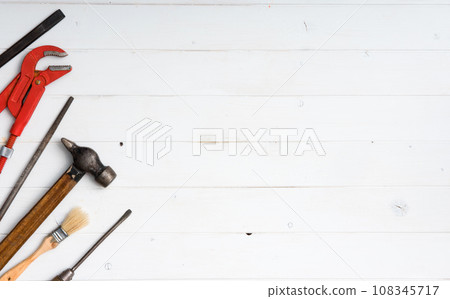 set of instruments with text space set of instruments with text space 108345717