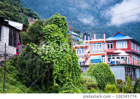 Guesthouses in Annapurna circuit, Nepal Guesthouses in Annapurna circuit, Nepal 108345774
