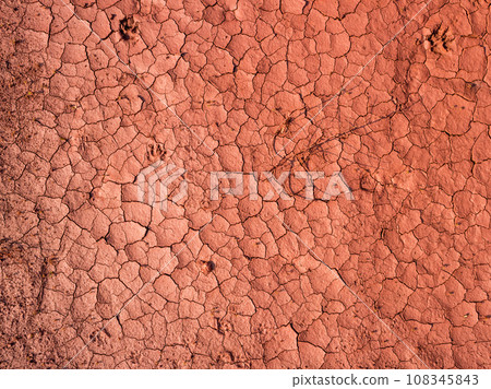 Cracked dry land 108345843