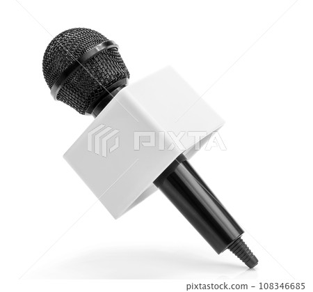 Black wireless microphone 108346685