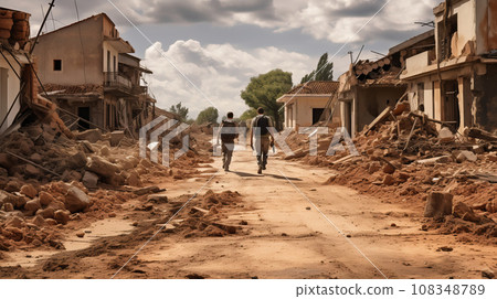 受人為和自然災害影響的城市地區 受人為和自然災害影響的城市地區 108348789