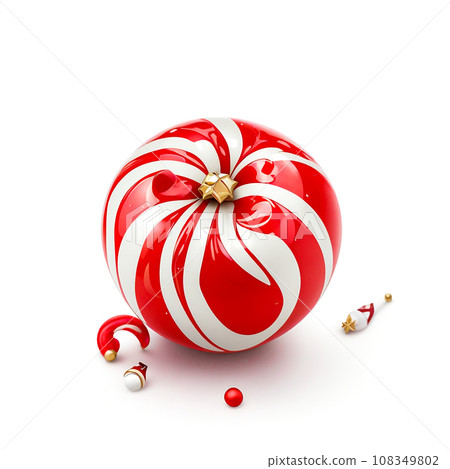 Christmas Gift  Festive Socks and Sweet Candy Decorations, Generative Ai 108349802